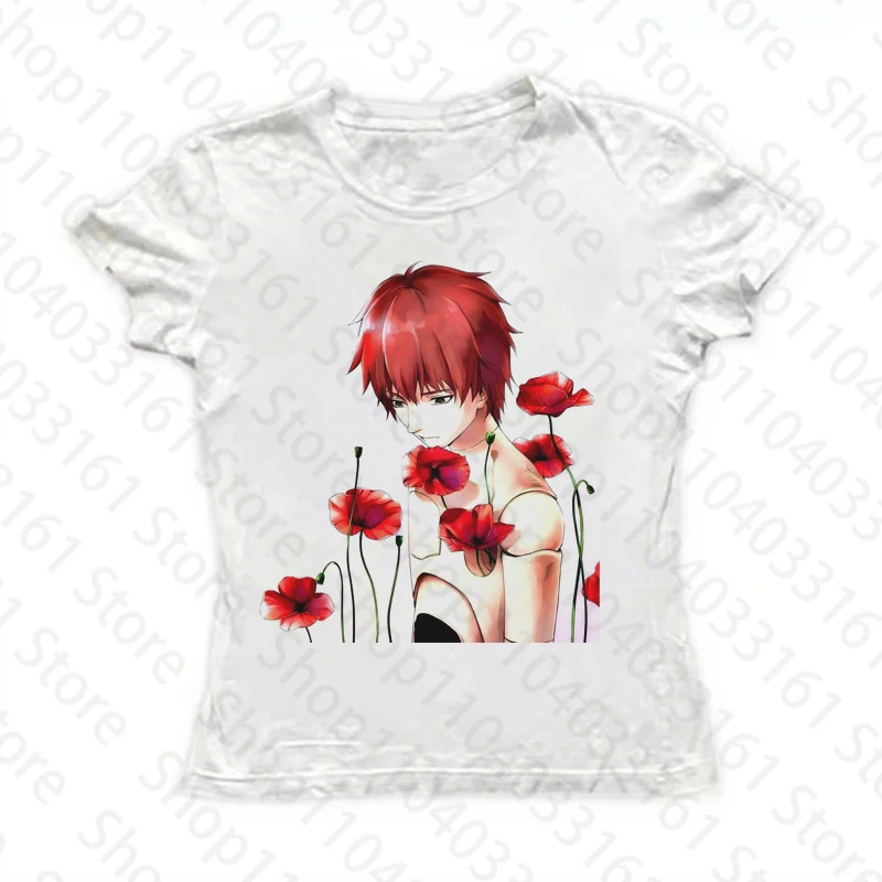 Vintage Letter Print Women T-shirt 2000s Tops Summer Sexy Slim Girls Sense Short sleeved white Y2k Style O-neck Tops Y2k Emo Gir
