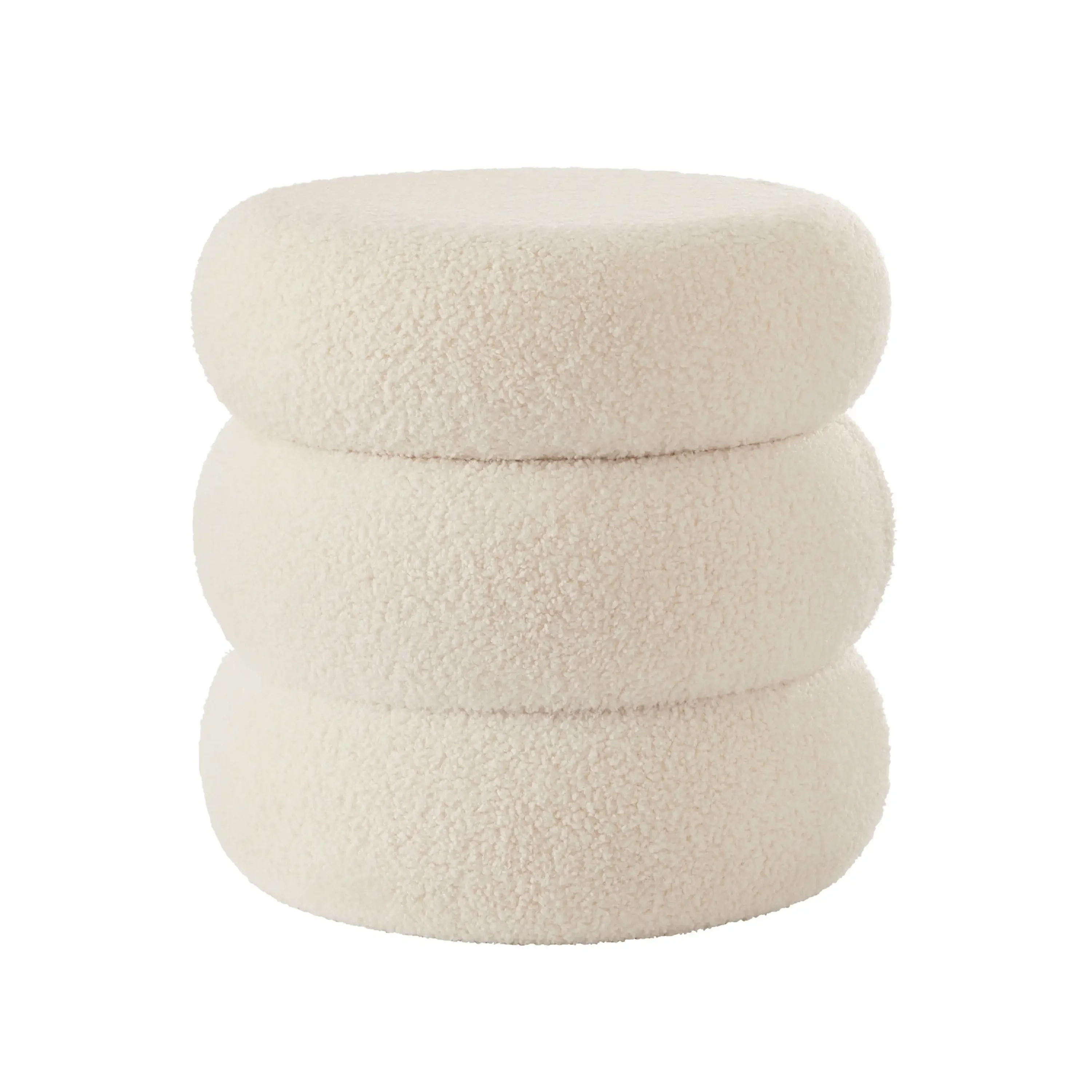 Cloud Storage Ottoman, Cream