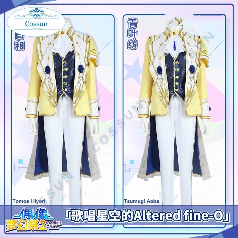 Anime Ensemble Stars 2 Aoba Tsumugi/Tenshouin Eichi/Tomoe Hiyori Cosplay Altered Fine-O Cosplay Costume Halloween Party Clothing