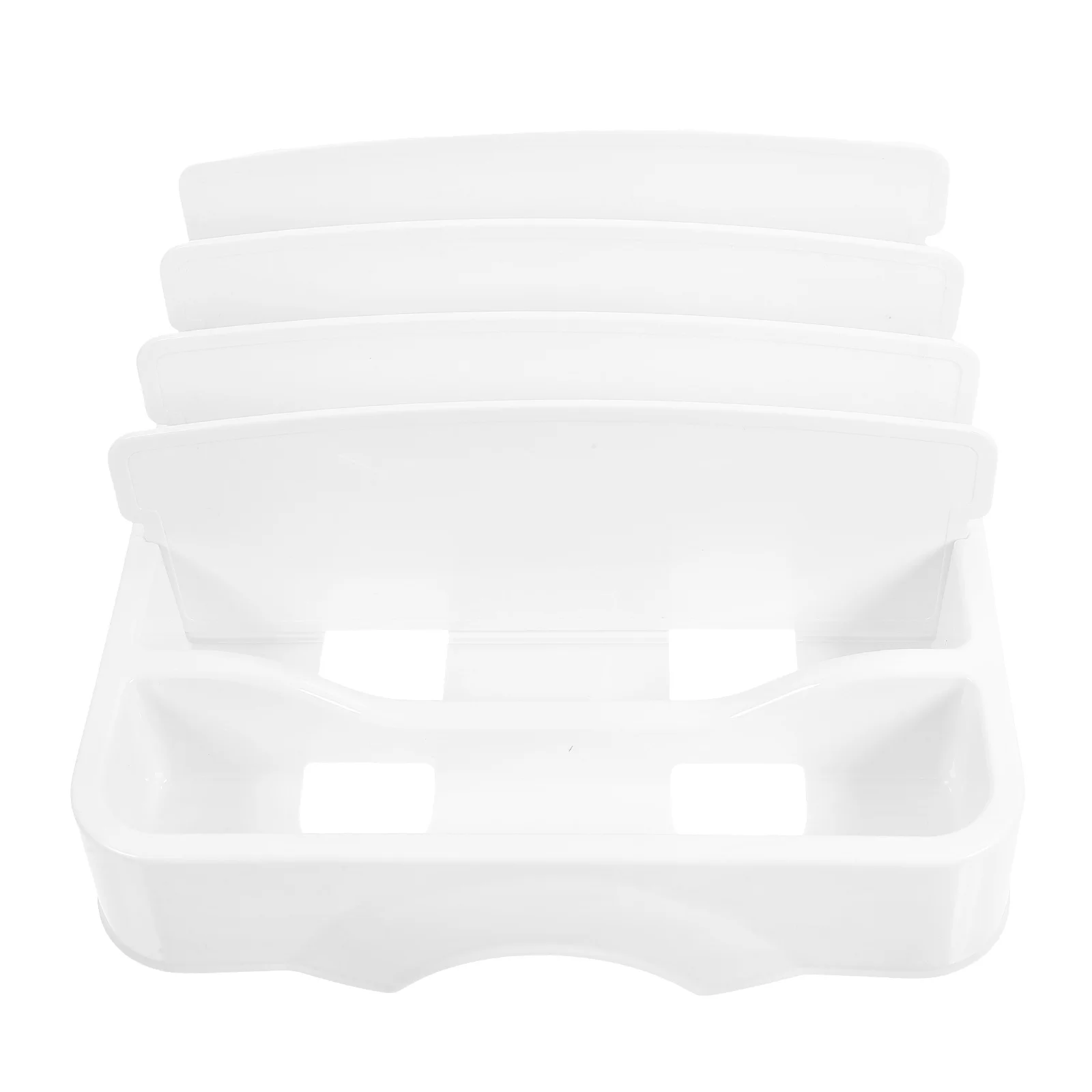 

Compartment Storage Box Plate Organizer with Dividers Cabinet Dish Tray Kitchen Gadgets Abs