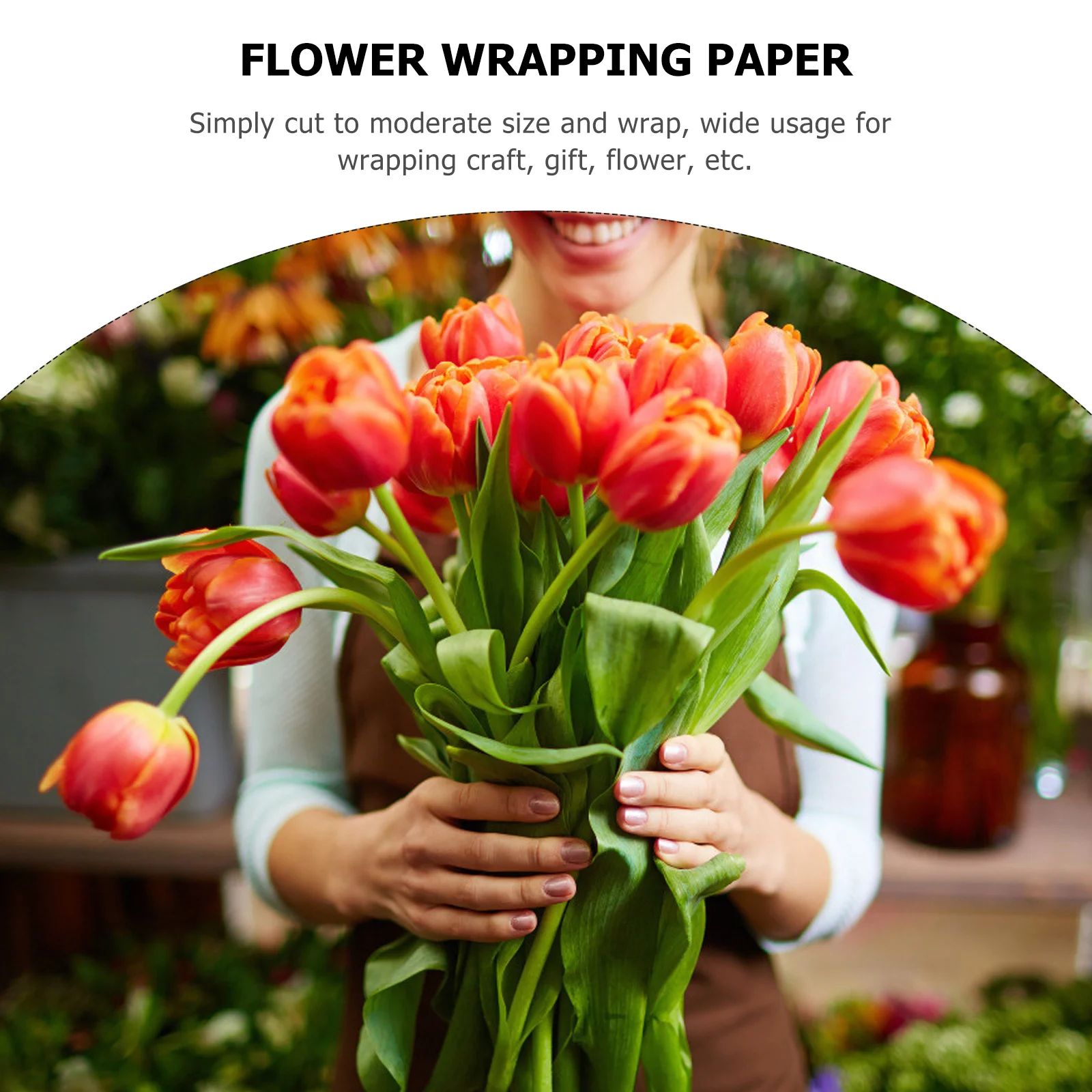 

1Set Clear Flower Wrapping Paper Large Durable Transparent Opp Packing Paper Waterproof Bouquet Gift Wrap Craft Supplies