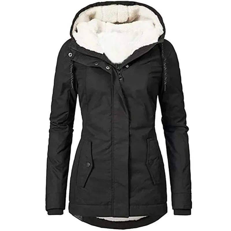 

Women's Zipper Pocket Jacket Cotton Outerwear Spring Season Couple Friendly No Brand Registered Trademark