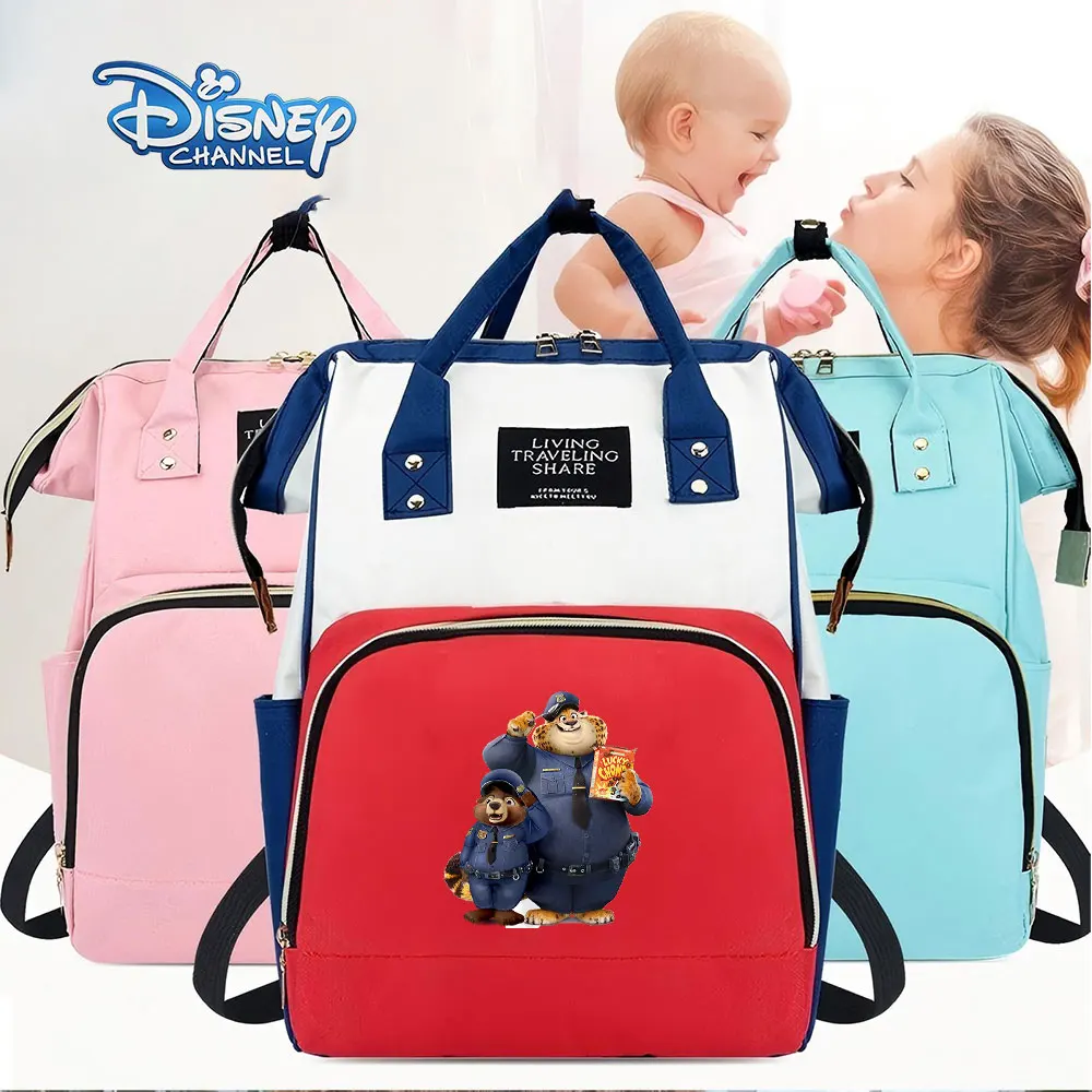 

Рюкзак-переноска Disney Zootopia из нейлона с дышащей задней панелью, удобная сумка для длительного ношения