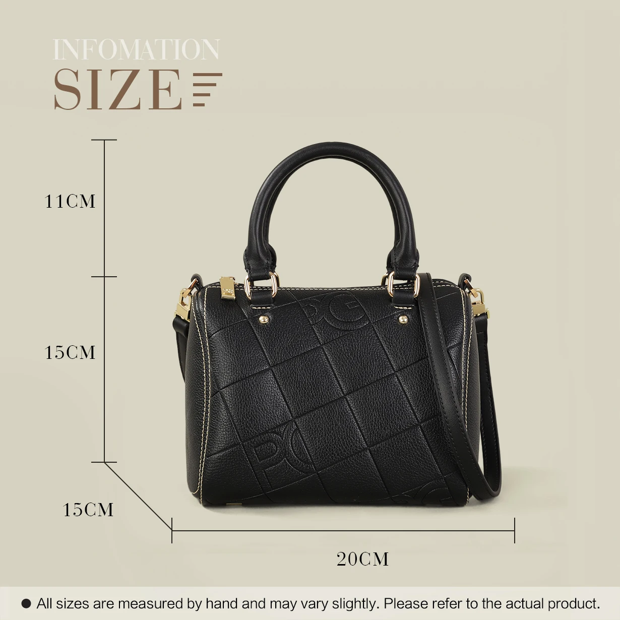PG Retro-Stil Damen Große Kapazität Kissen-Tasche Designer Luxus Tragetasche Klassisches Design Handtasche für Frauen – Detail 6