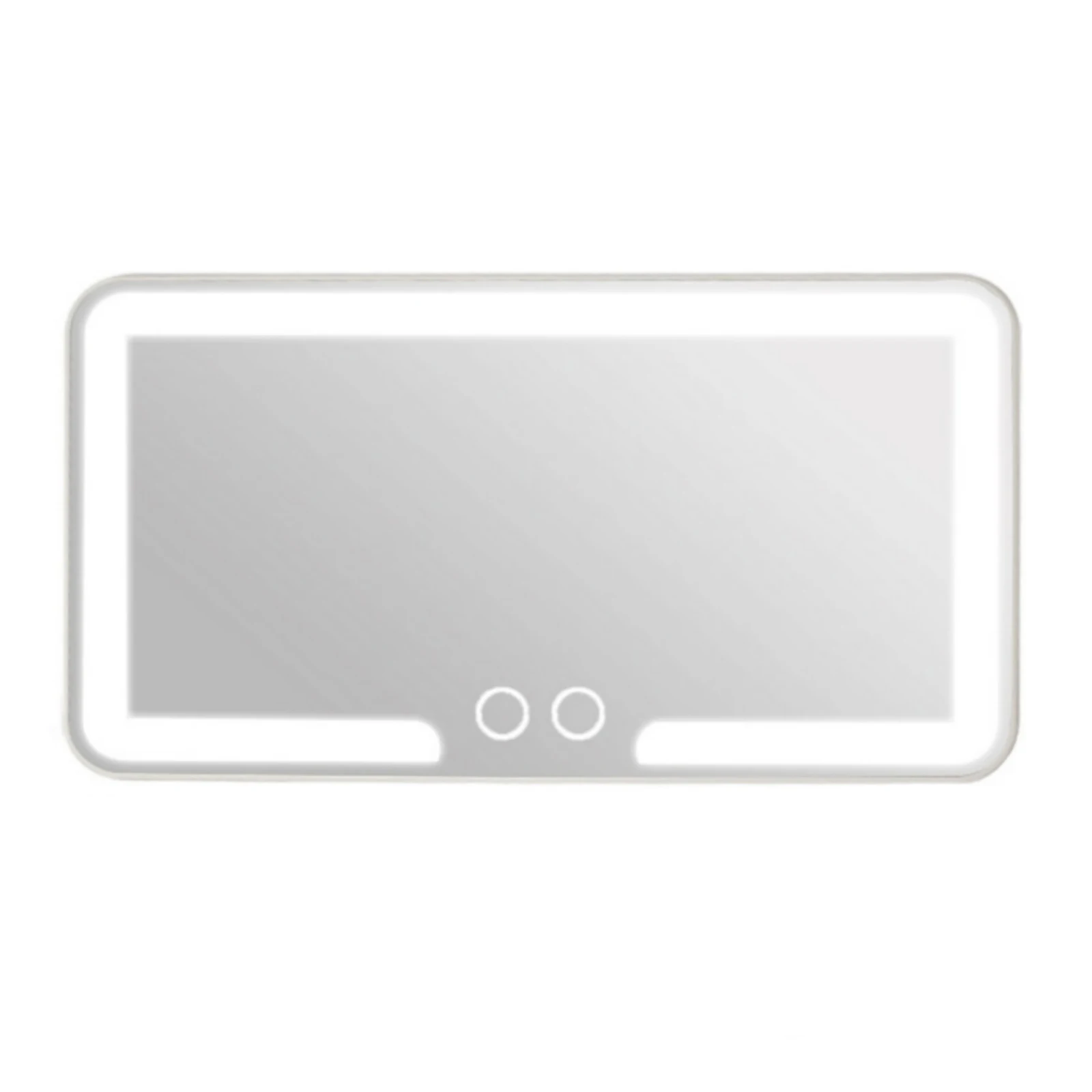 1Pc Vehicle Interior Mirrors Sun Visor Plate LED Vanity Makeup Mirror For Women Rechargeable Fill Light Universal Vanity Mirror