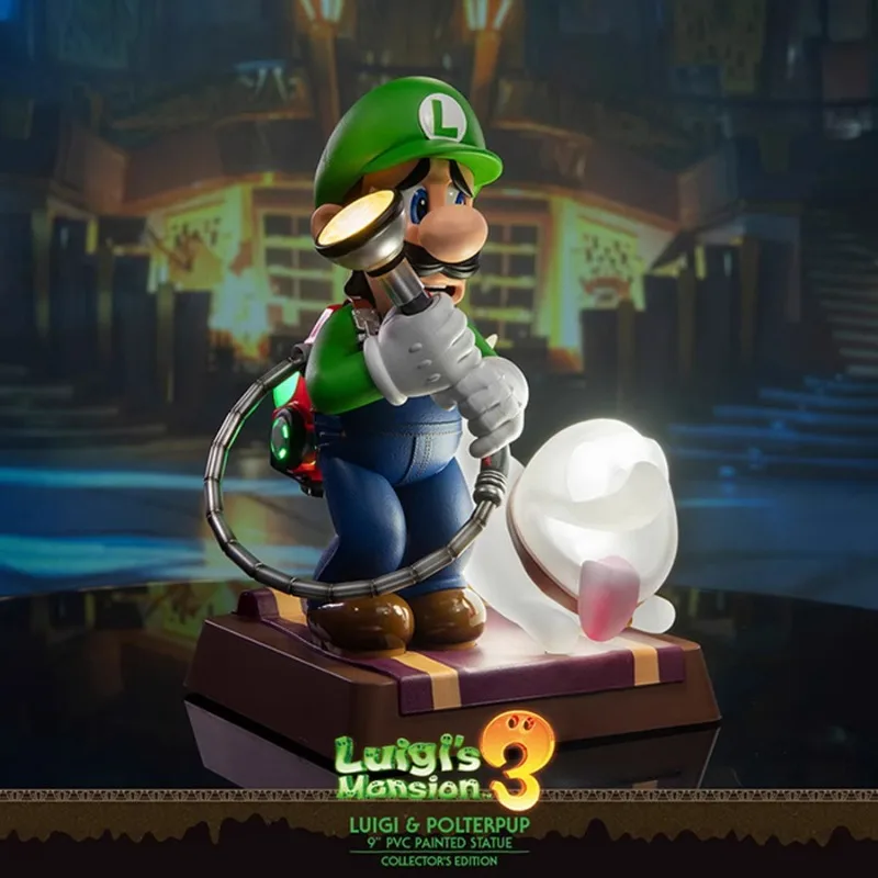 Mario peripheral model ornaments night lights First 4 Figures Luigi Western Pavilion 3 Mario collector's version of figure gifts