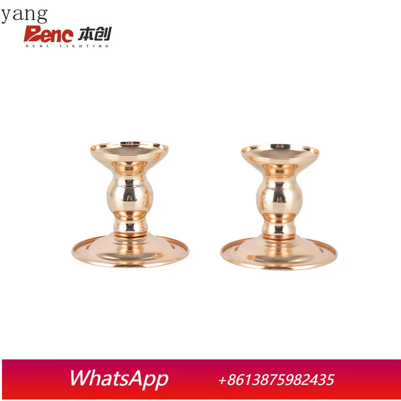 

CX retro candle holder gold decorative ornament creative small wax table