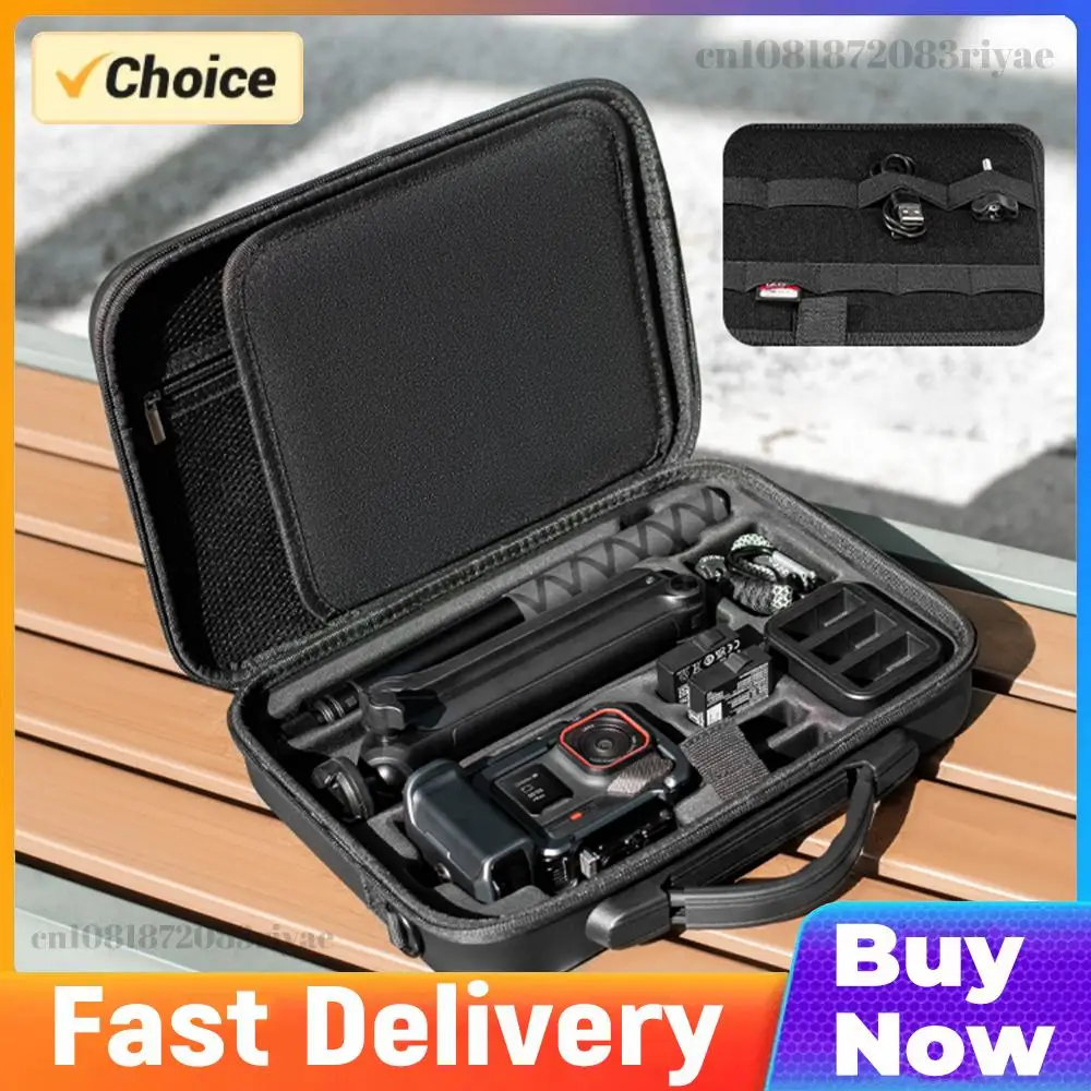 

For Insta360 Ace Pro 2 Hard Shell Storage Bag Large Capacity Digital Camera Carrying Case Anti-Scratch Portable Camera Organiser