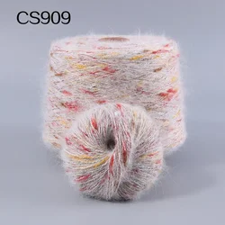 50g/ball Handmade Knitted Wool DIY Colored Mohair Dyed Silk Mohair Medium Thick Section Knitted Yarn Is Soft Non Shedding