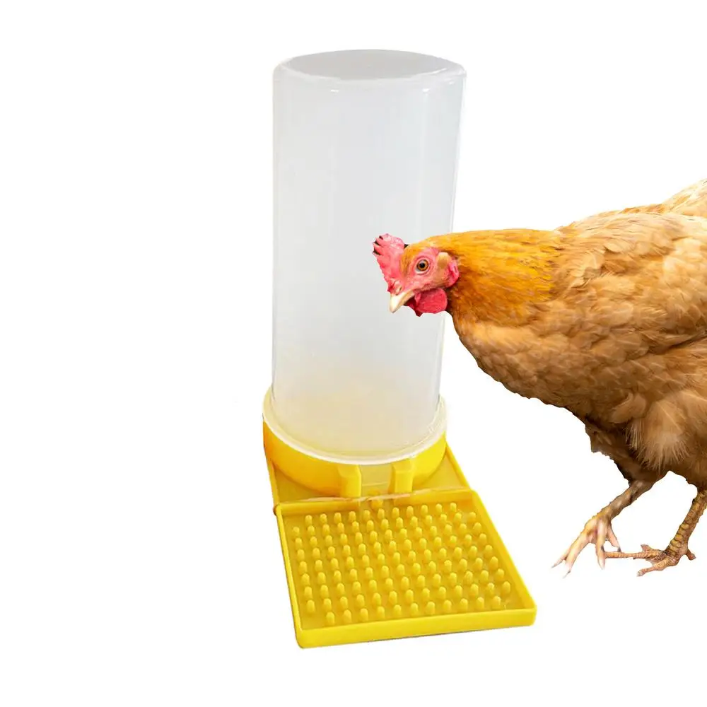 Geflügelfutter- und Wasserspender, Auslaufsicher, Große Kapazität, Transparenter Futter- und Wasserbehälter für Küken, Wachteln und Bienen – Detail 15