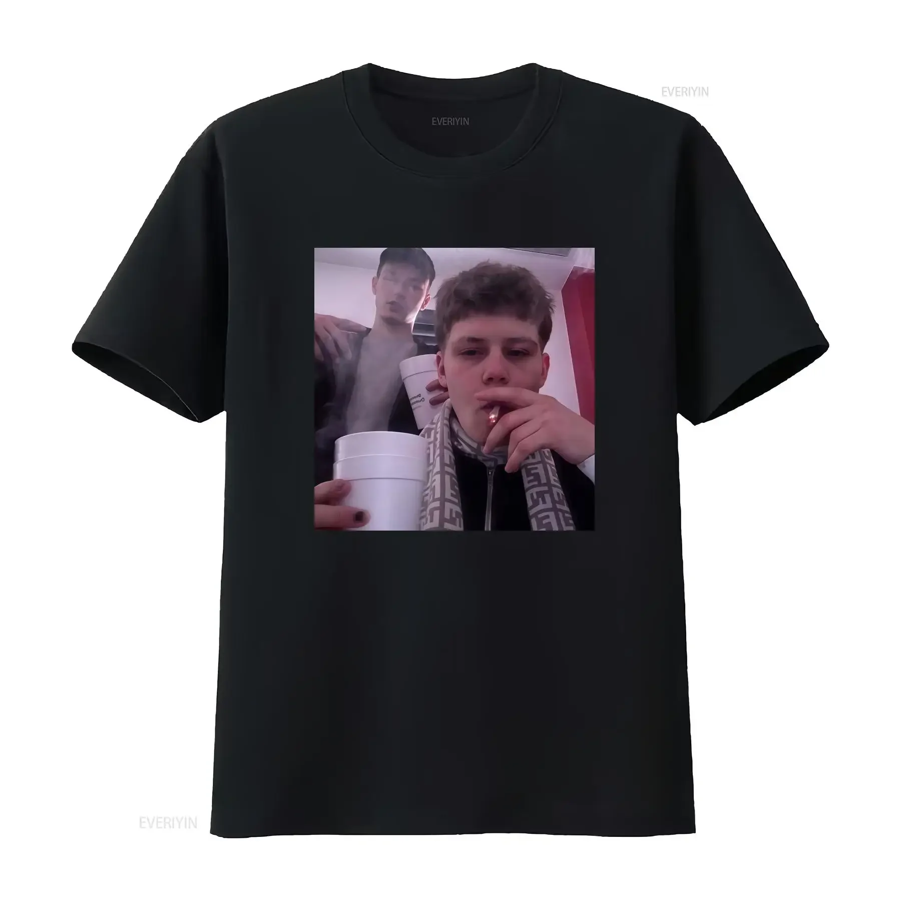 Yung Lean With Bladee Vintage 90s Style T Shirt Retro Fashion Print vintage Washed Slightly Comfortable Stretched Unisex