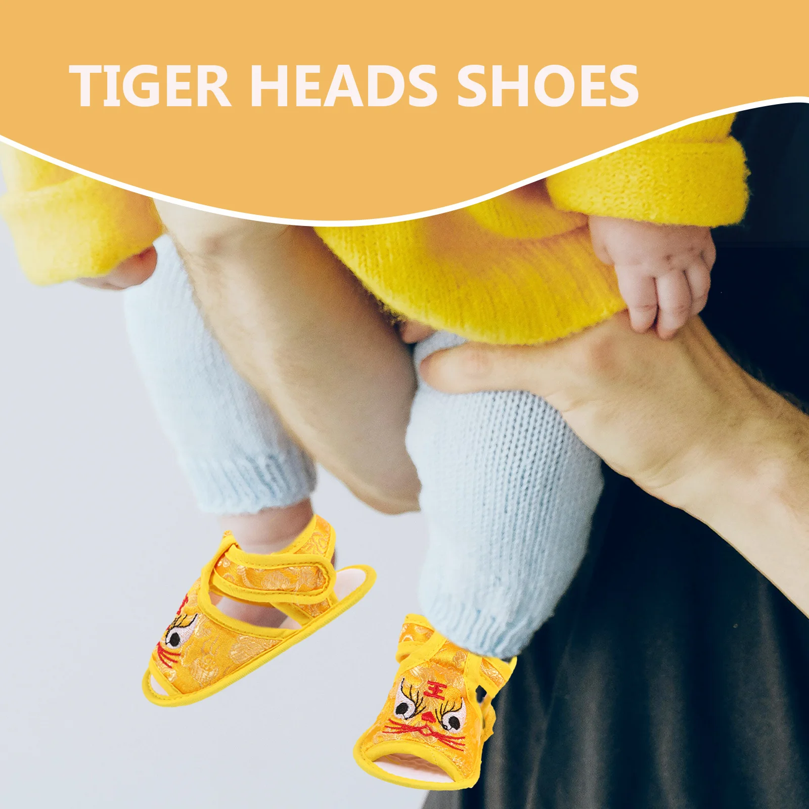 12 قطعة 1 زوج صنادل الرضع السنة الصينية الجديدة النمر رئيس الأحذية لينة الحرير تنفس طفل رضيع المشي الأحذية الفتيات حديثي الولادة #3