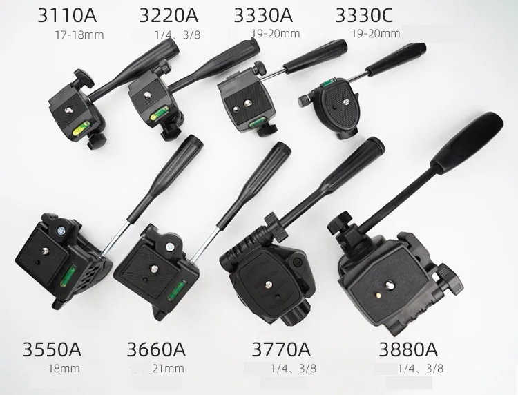 Three Way 3-D Pan Tilt Tripod Head  mobile phone micro SLR handle PTZ camera rotating bracket tripod accessories