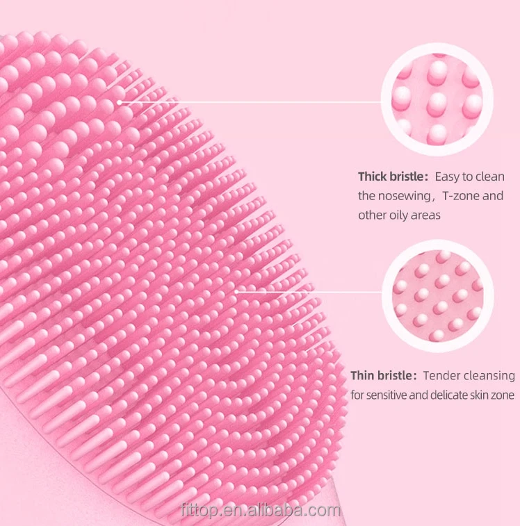 Manufacturer Wholesale ultrasonic vibrating cleanses brush facial high-frequency Waterproof electric facial cleansing brush