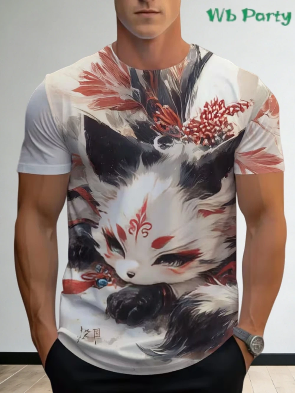 

Мужские забавные футболки с принтом животных и кошек, футболка с короткими рукавами, 3D принт, круглый вырез, японский стиль Харадзюку, летняя повседневная мужская одежда
