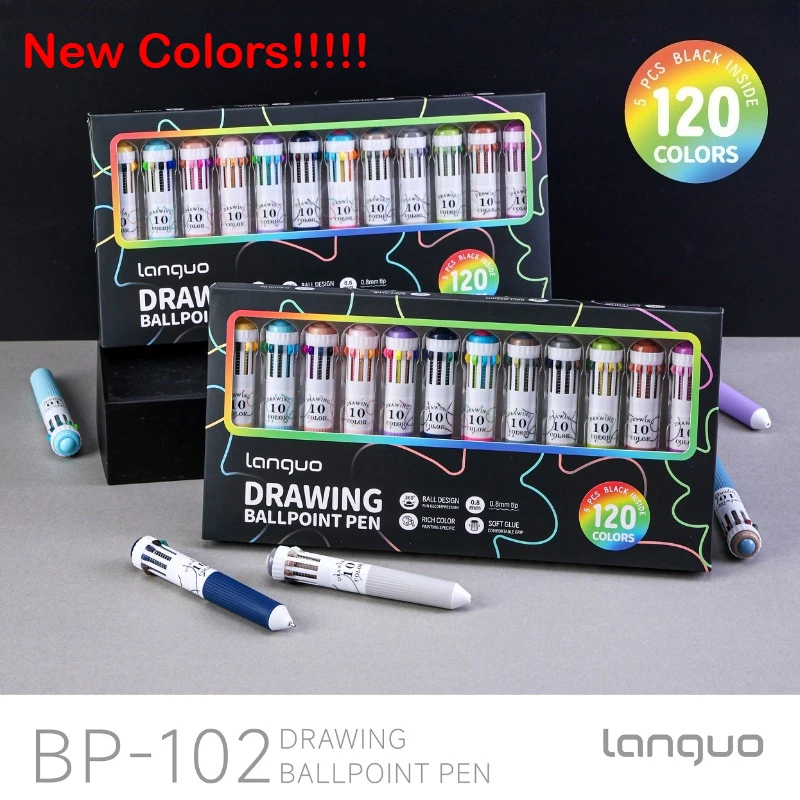 

Ручка шариковая Languo 120/30, 0.8 мм, с мягким захватом, нажимная, мультяшная, разноцветная, для письма и рисования, гелевые ручки, школьные и офисные принадлежности