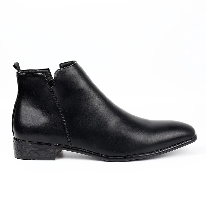New Chelsea Boots Men Shoes Genuine Leather Versatile Business Casual British Style Street Designer Classic Italy Ankle Boots