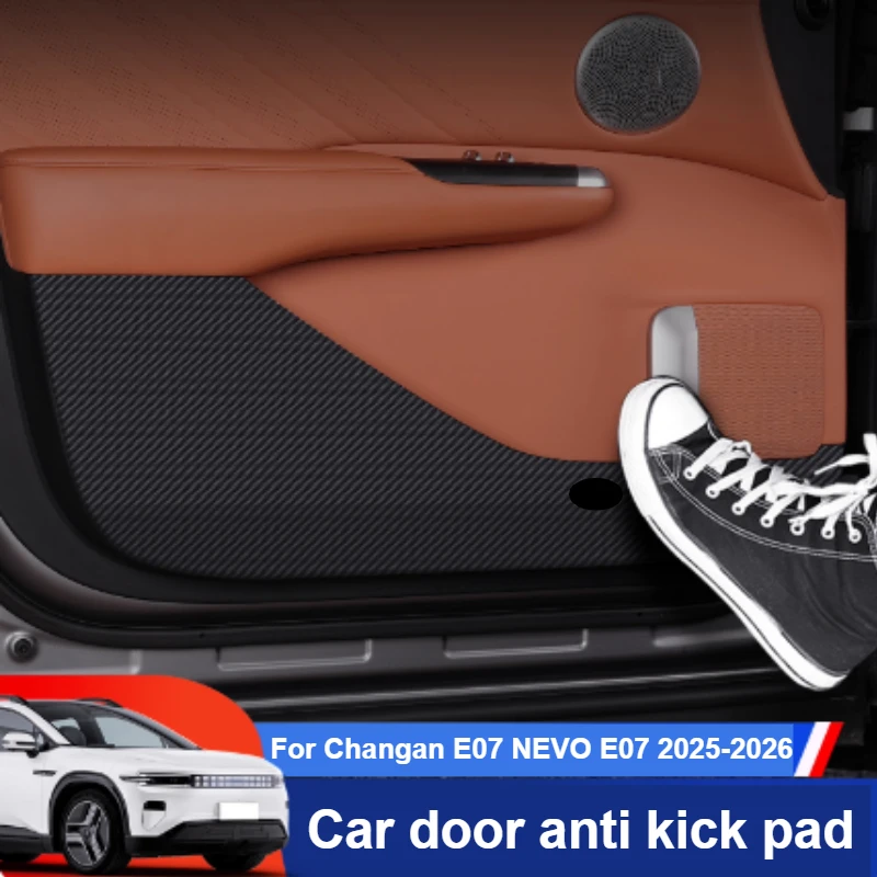 

For Changan E07 NEVO E07 2025-2026 Car Door Anti Kick Pad Interior Accessories Decoration Inner Protective Sticker
