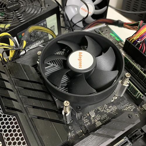 Imagen 2 del producto Enfriador de aire de CPU de 90MM, procesadores de PC PWM de 4 pines, Enfriador de CPU para Intel 1150/1151/1155/1156/1700/1200/1366/2011/2011-3/X99/X79