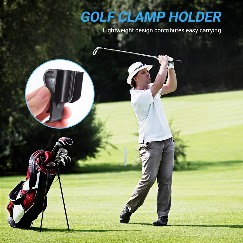 ABHS-15Pcs مشبك حقيبة الجولف على حامل مشبك المضرب وضع منظم علامة كرة النادي