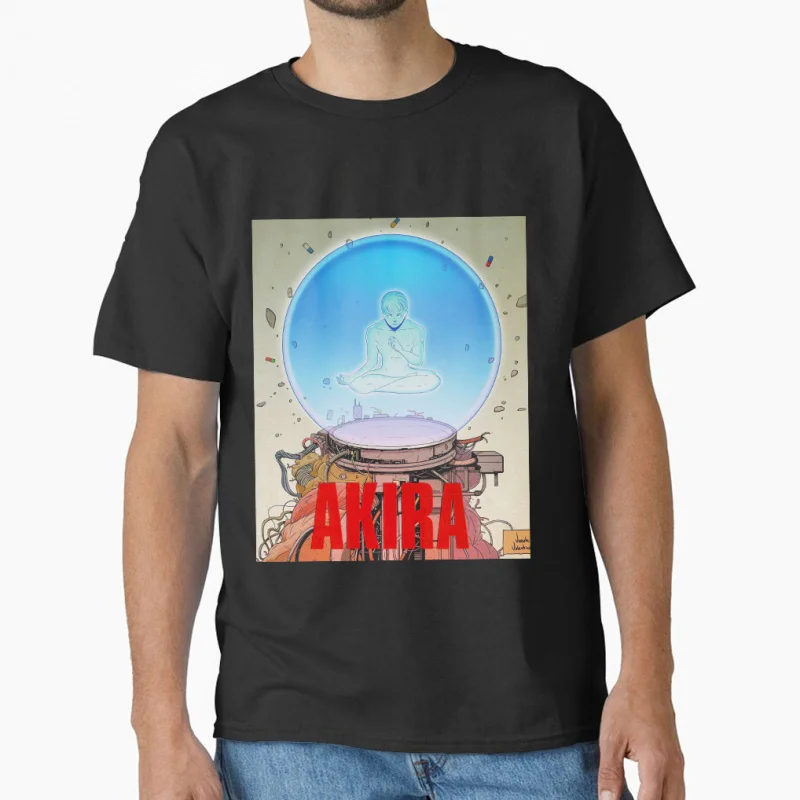 

Tetsuo Neo Tokyo Explosion Akira Cyberpunk Anime T shirt Large size Tops Manga Graphic Print Y2k Clothes Cartoon Tee