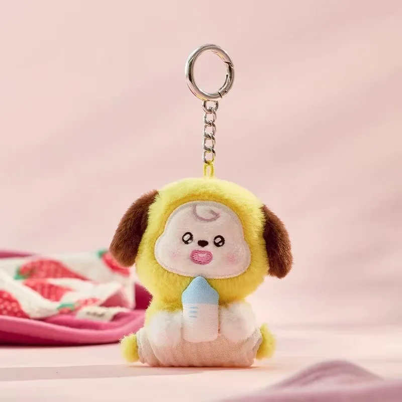 Anime Cartoon Bt21 Cooky Shooky Plush Toy Fashion Popular Plush Toy Pendant Backpack Keychain Pendant Accessories girl gifts