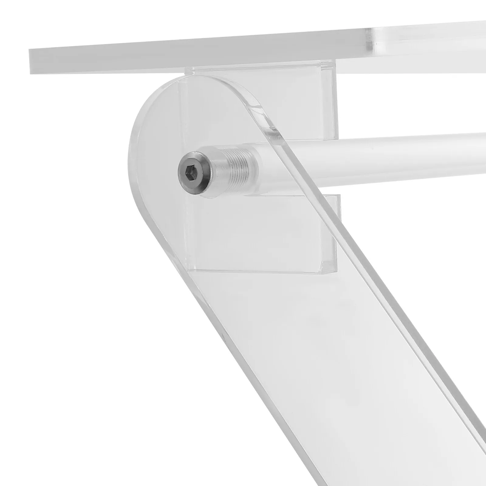 Café TablesFoldable Acrylic Laptop Stand Multi Functional Table for Living Room Bedroom