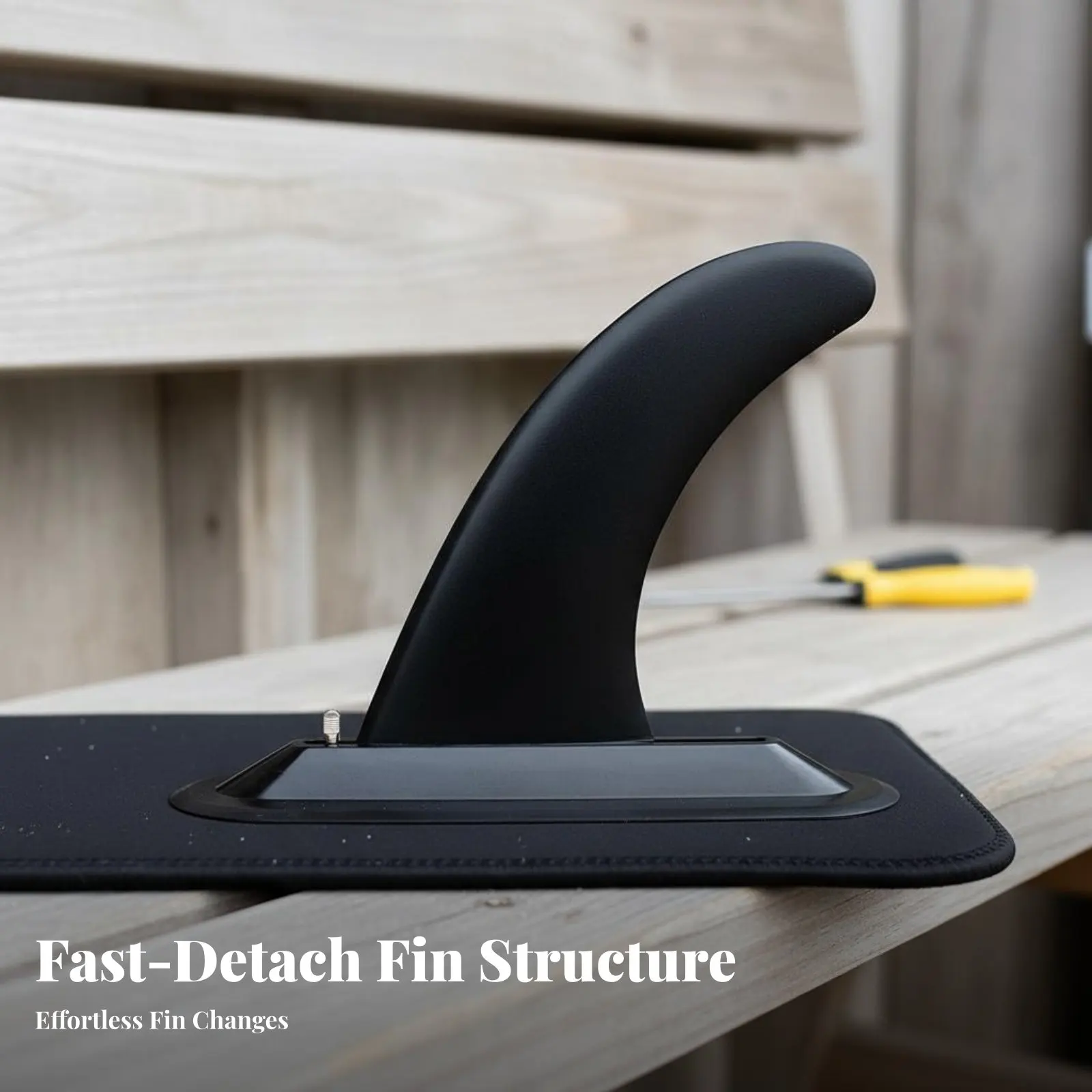 

Detachable Wave Board Fin Easy to Replace Easy Detach Wave Board Fin No-Tools-Required Installation Long-Lasting Material