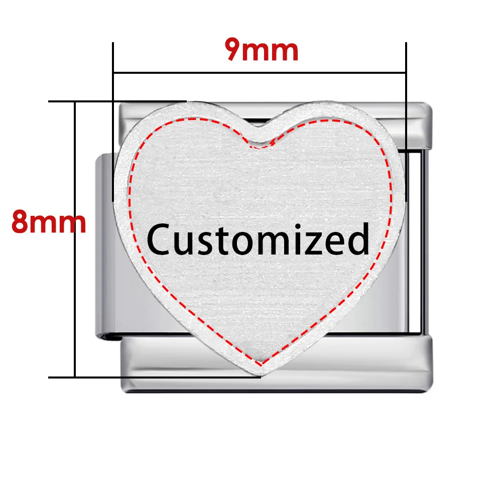 Trendy Creative Picture Colorful Customization Charms Italian Links Fit 9mm Beads DIY Stainless Steel Making Jewelry Women Men image 3