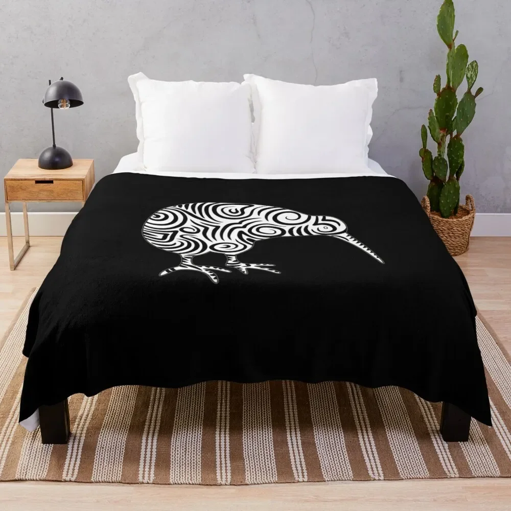 

Kiwi Bird Aotearoa New Zealand tribal style Throw Blanket for babies Beautifuls Blankets
