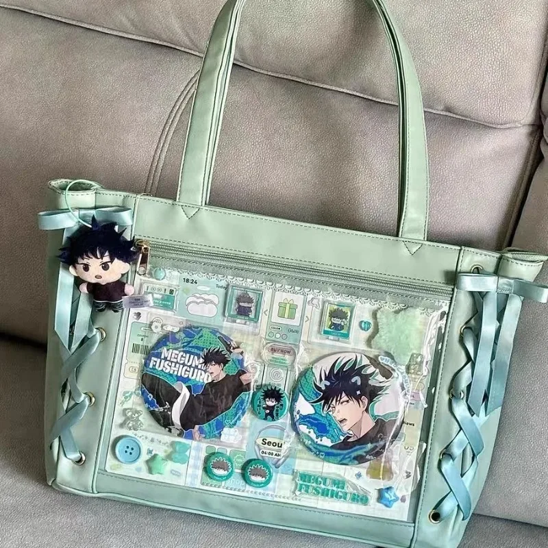 

Japanese Girls Cute Kawaii Ita Bag Y2K Spicy Girl Personalized Handheld Tote Bag New Fashion Large Capacity Shoulder Bag