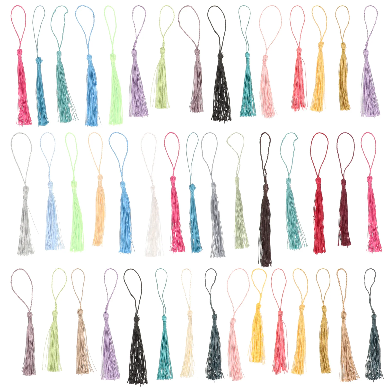 

120pcs Tassel Accessories Garland Party Decor Tail Fans Tag Bookmark Home Bookmarks Ornaments Wallet Cloth Materials