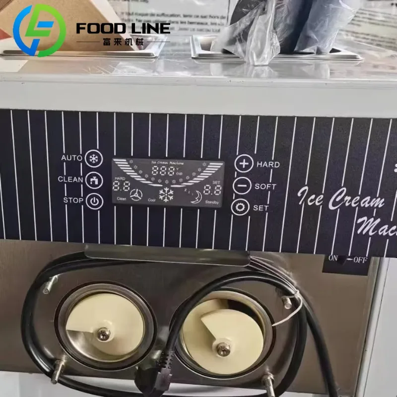 ماكينة صنع الآيس كريم ذات 3 نكهات، ماكينة صنع آيس كريم الزبادي، ماكينة صنع الآيس كريم التجارية الناعمة بسعر الأعمال #6