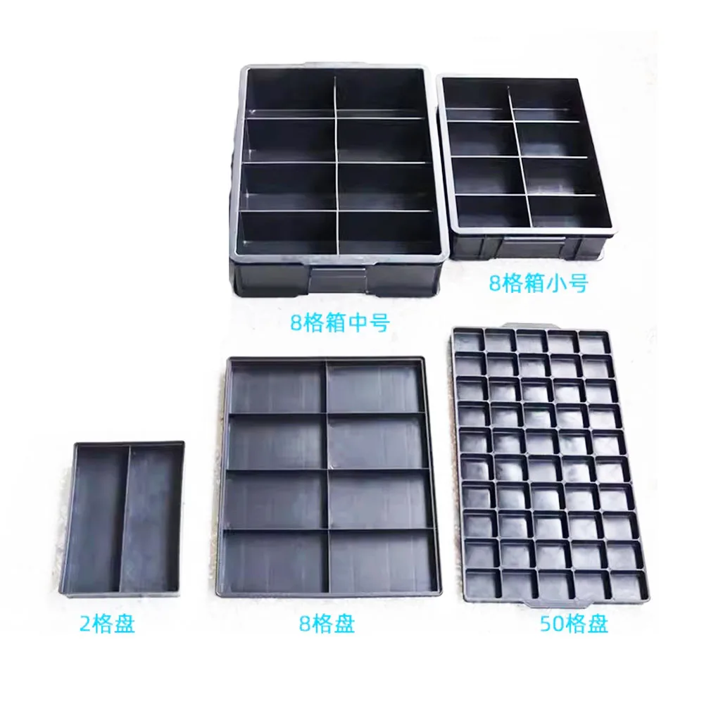 

Black Anti-static Cell Box 246850 Thickened 8 Cell Boxes Storage and Classification Grid Turnover Container