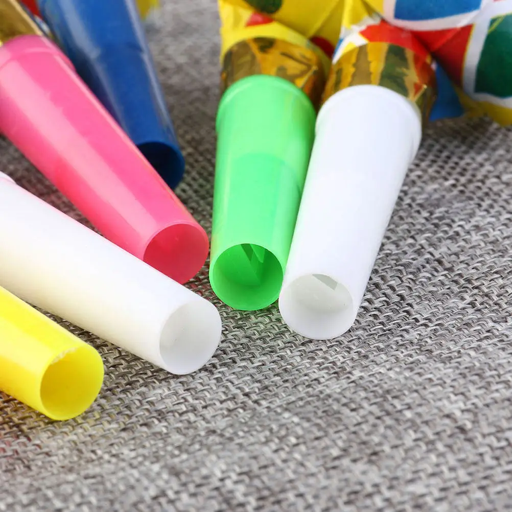 120Pcs Colorful Cheerleaders Whistles Plastic Noise Makers Party Favors Birthday Halloween Carnival Sports Cheering