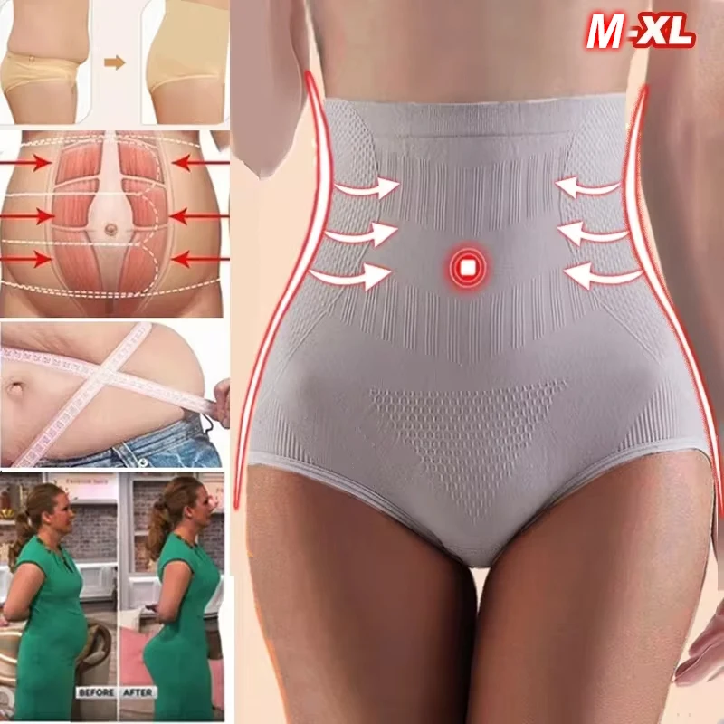 FINETOO Women High Waist Shaping Panties Breathable Body Shaper Slimming Tummy Underwear Butt Lifter Control Panties Shaperwear - Image 3