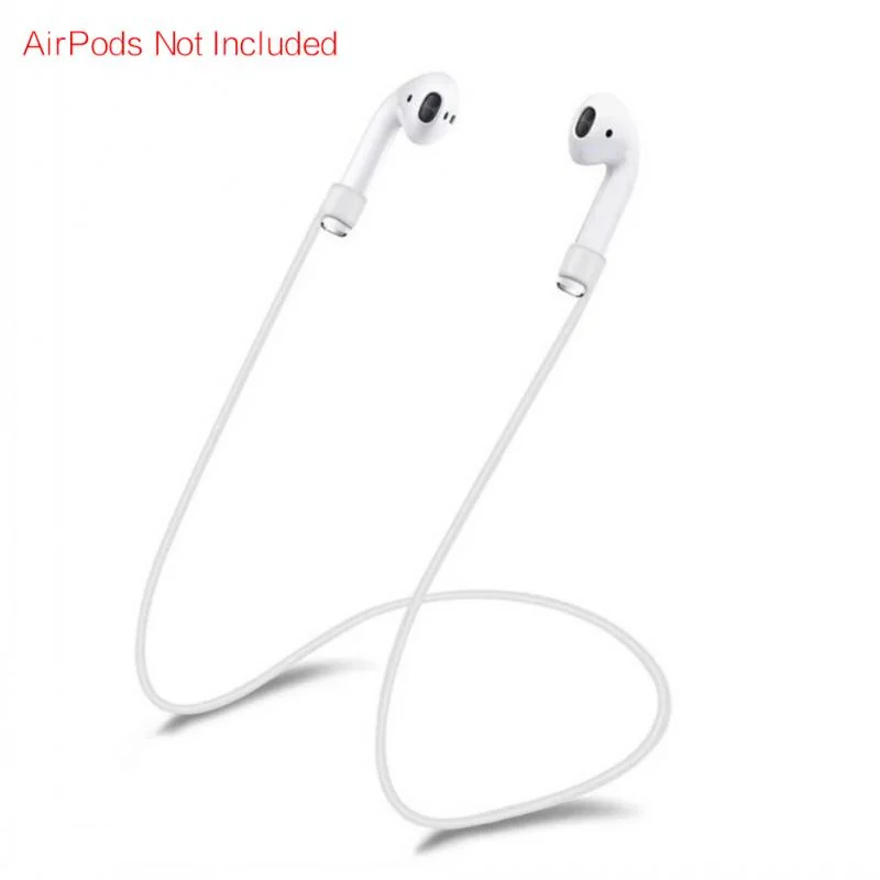 Anti-Loss คอ String สายคล้องคอซิลิโคนนุ่มสำหรับหูฟัง