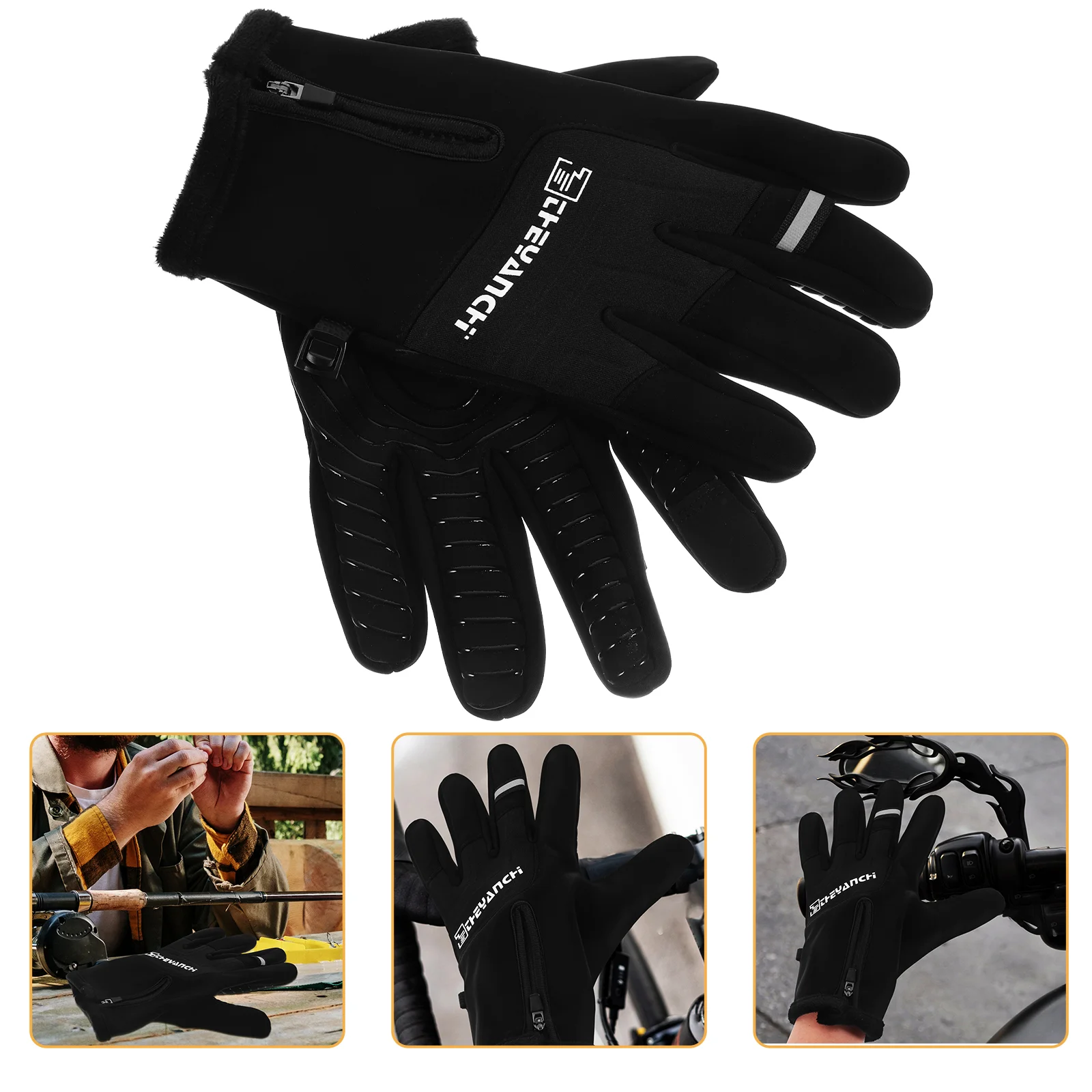 Ridding Gloves Winter for Men Bike Cycling Warm Riding Water-releasing Fabric Touch Screen Man