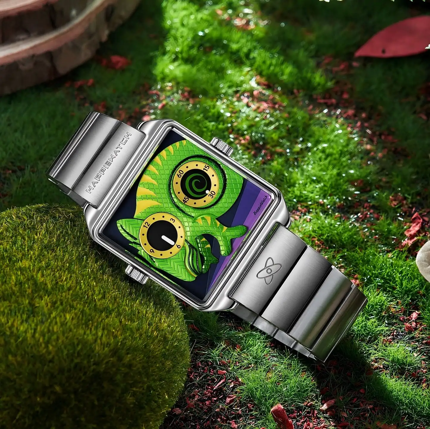 Happie Watch Romantic Luxury Couple Quartz Watches Steel Strap Waterproof Fashion Men's and Women's Watch Date Wristwatch