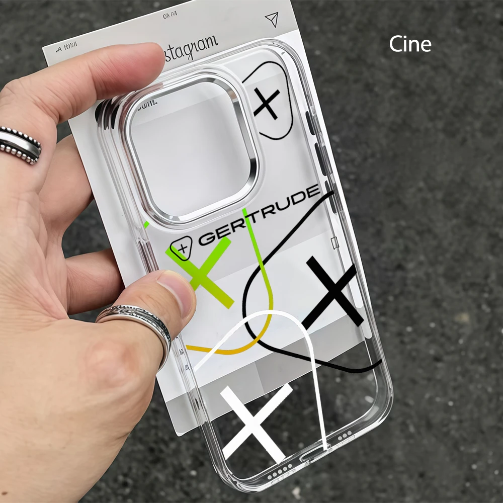 Coque de téléphone transparente mate pastel pour iPhone 18 17 16 15 Pro Max 14 Plus 13, anti-chute, tendance, coque élégante, G-Gertrudes