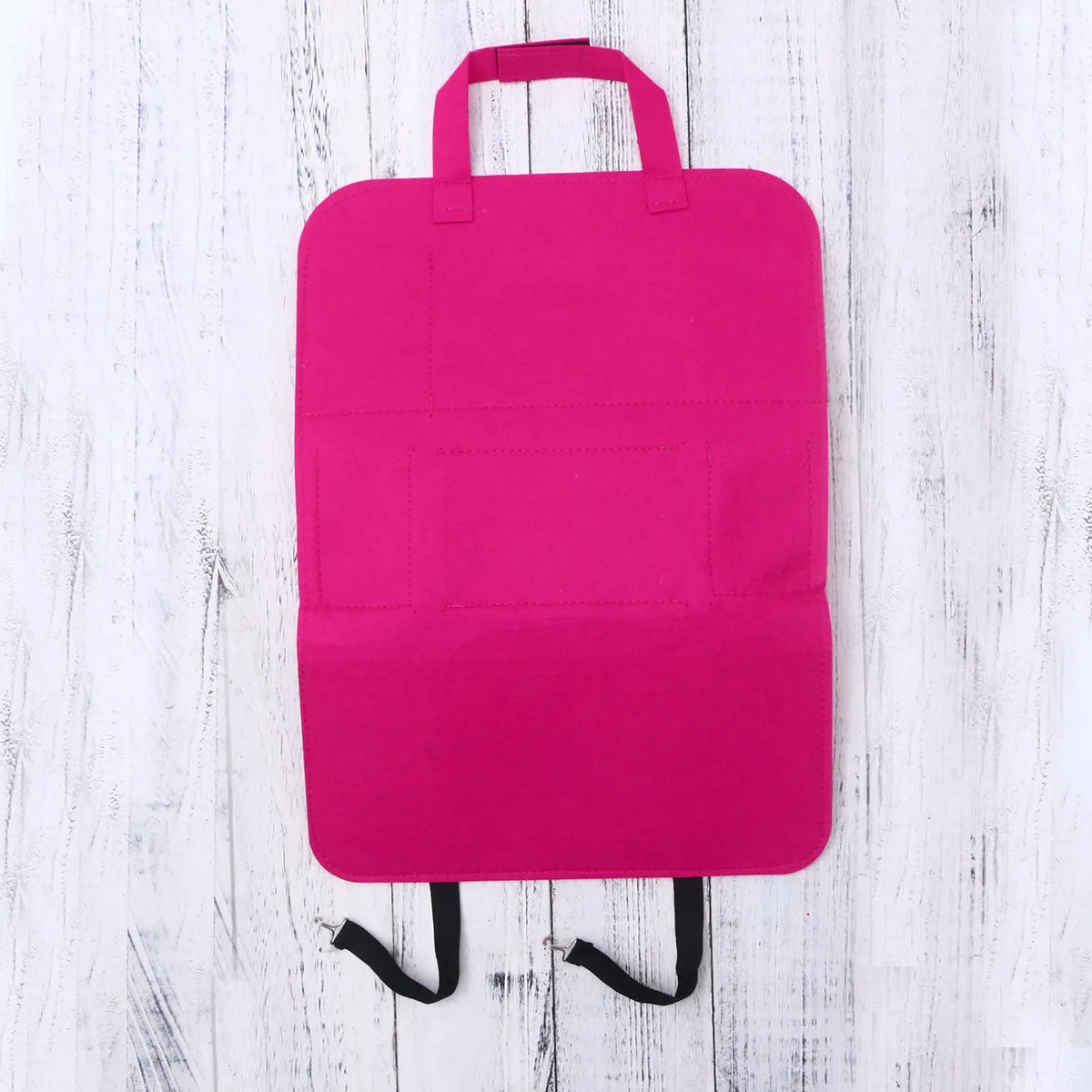 

Car Backseat Organizer Large Storage Felt Material Multi-Pocket Holder for Documents Tissue Bottle Phone Car Storage Accessories