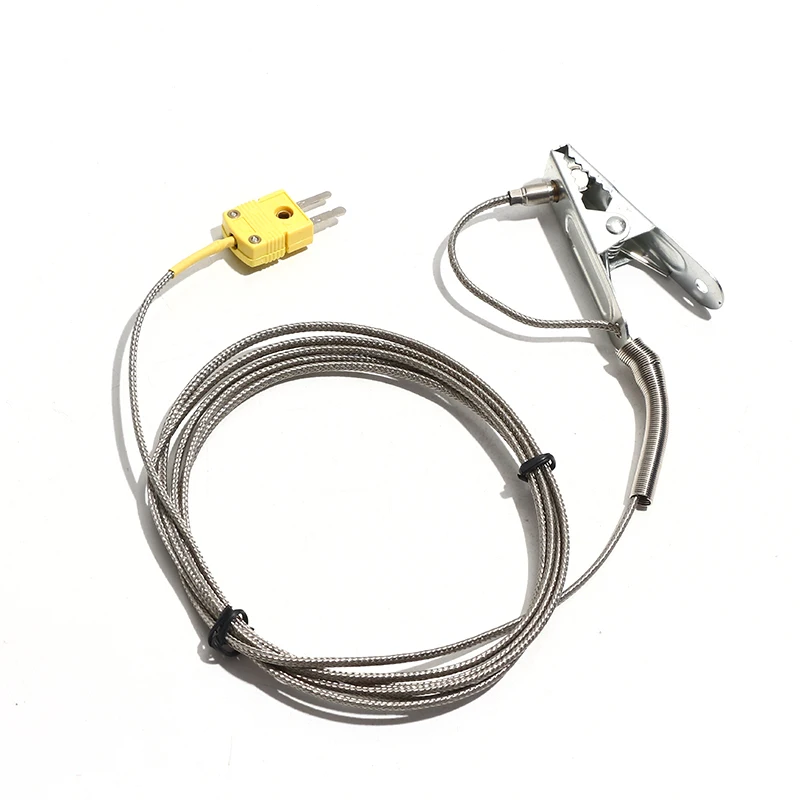 1PC Temperature Measuring Wire 1-5m Clamp 6.5cm Thermocouple Tunnel Furnace Clamp K-type Temperature Sensing Wire 0℃~482℃