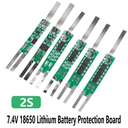 Scheda di protezione BMS 2S 7.4V 2A 3A 4.5A 6A 7.5A 9A per piastra protettiva per batteria al litio 18650 1-6MOS con striscia di nichel