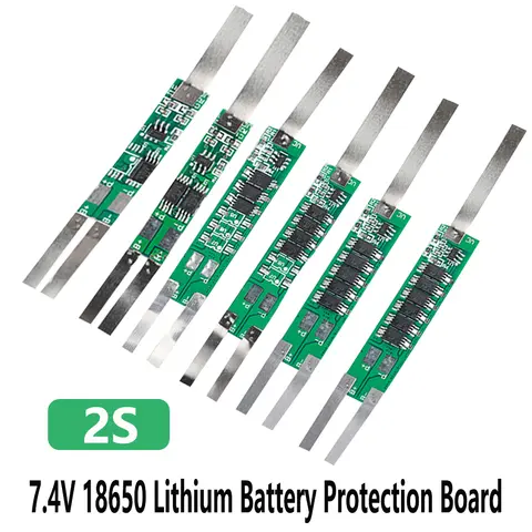 5-10pcs/lot BMS 2S 7.4V 2A 3A 4.5A 6A 7.5A 9A Li-ion Battery Protection Board for 18650 Li-ion Lithium Lipo Battery Cell