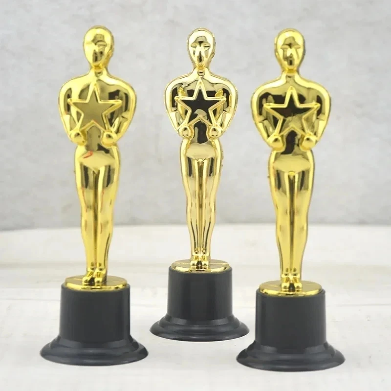 24PCS  Model Oscar Statuette Toy Mini Trophies Children\'s Award Gifts Reusable Baking Decoration Accessories Gifts