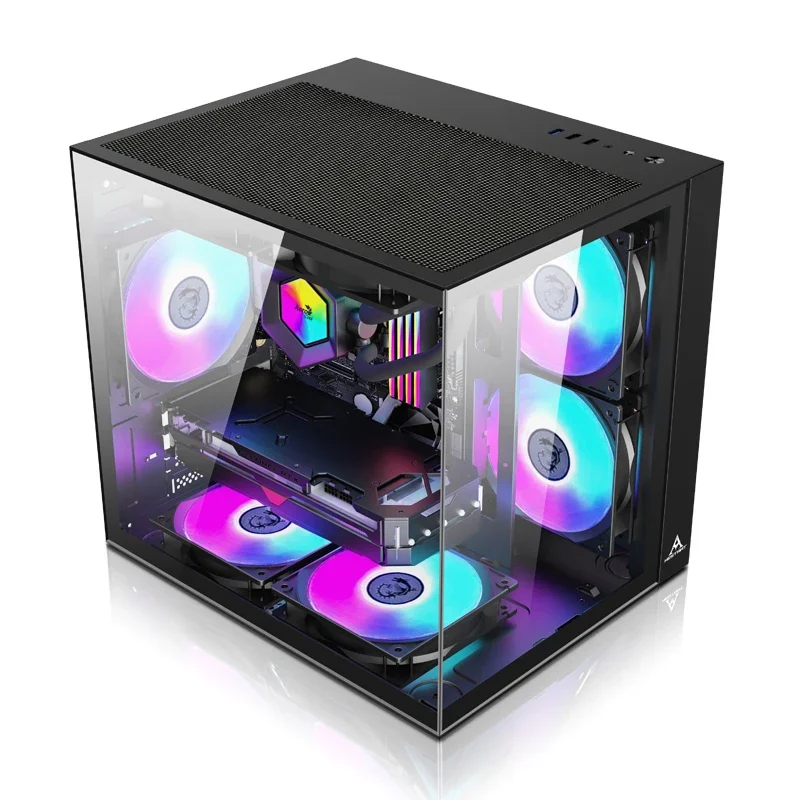 

'Manufacturer Custom for M-Atx Cases & Towers With Tempered Glass Cabinet for RGB Cooling for Fan PC Computer Case