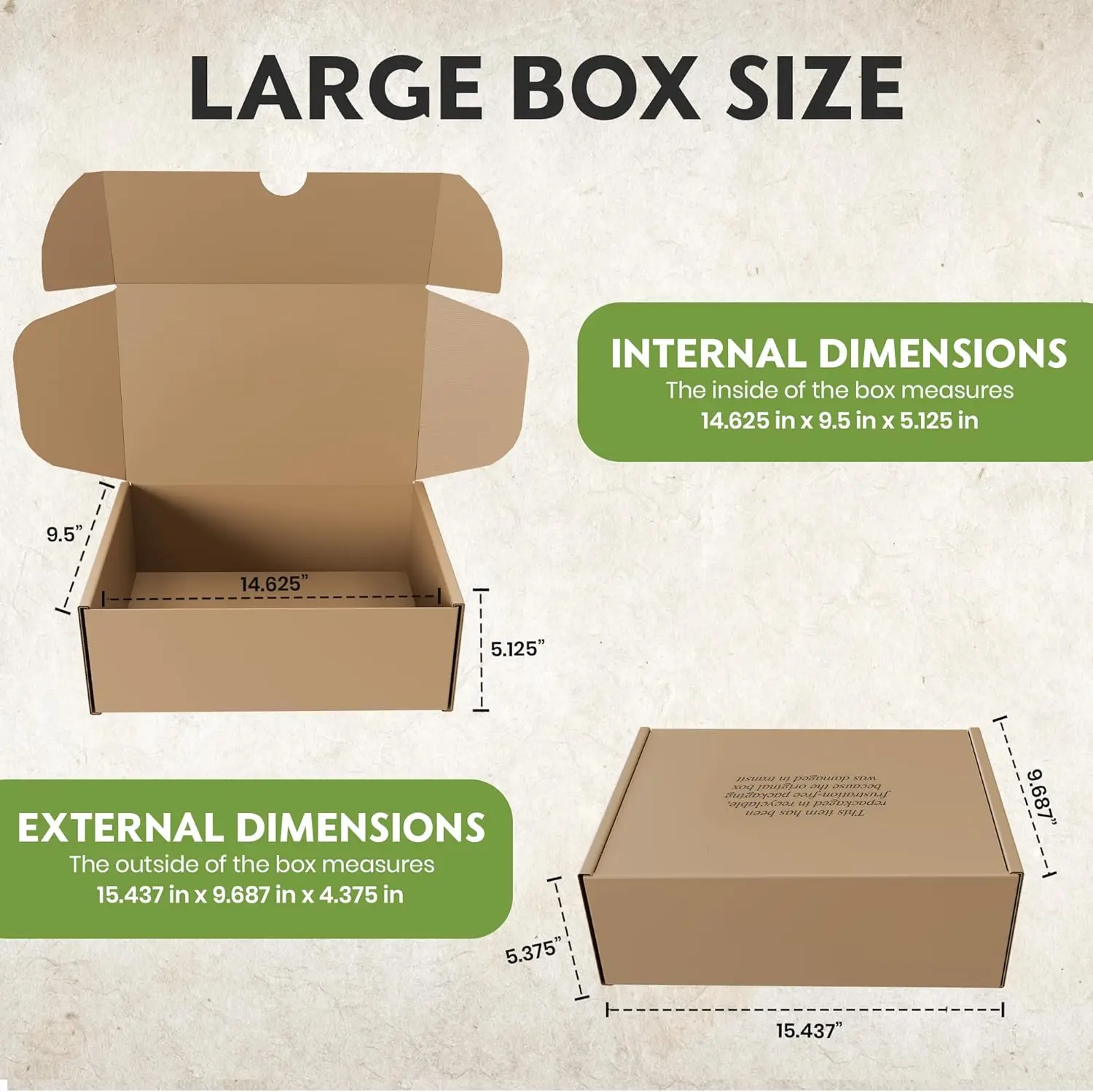 36x8x8 Inches Shipping Boxes, 25-Pack, Durable and Reliable for Shipping and Storage