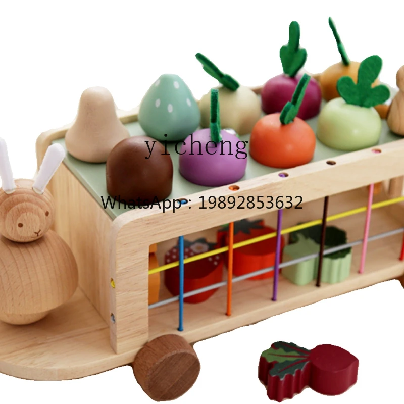 zz-multi-functional-selle-children's-pulling-radishes-fishing-cognitive-pairing-bunny-solid-wood