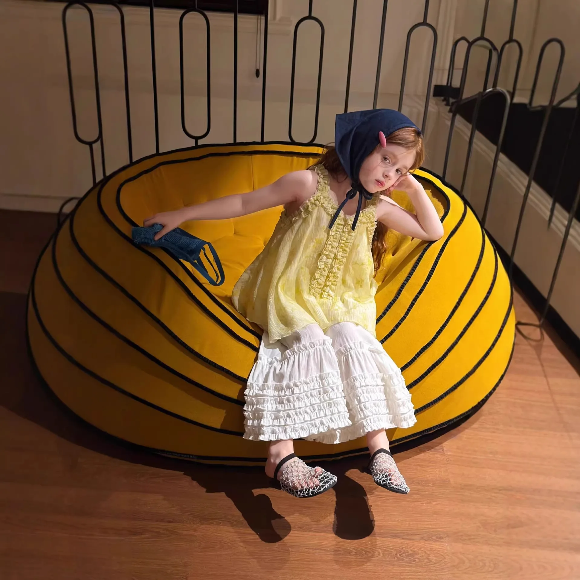 

2026 Summer Sweet High-end Lace Wide-leg Pants Loose Temperament Girls Pants