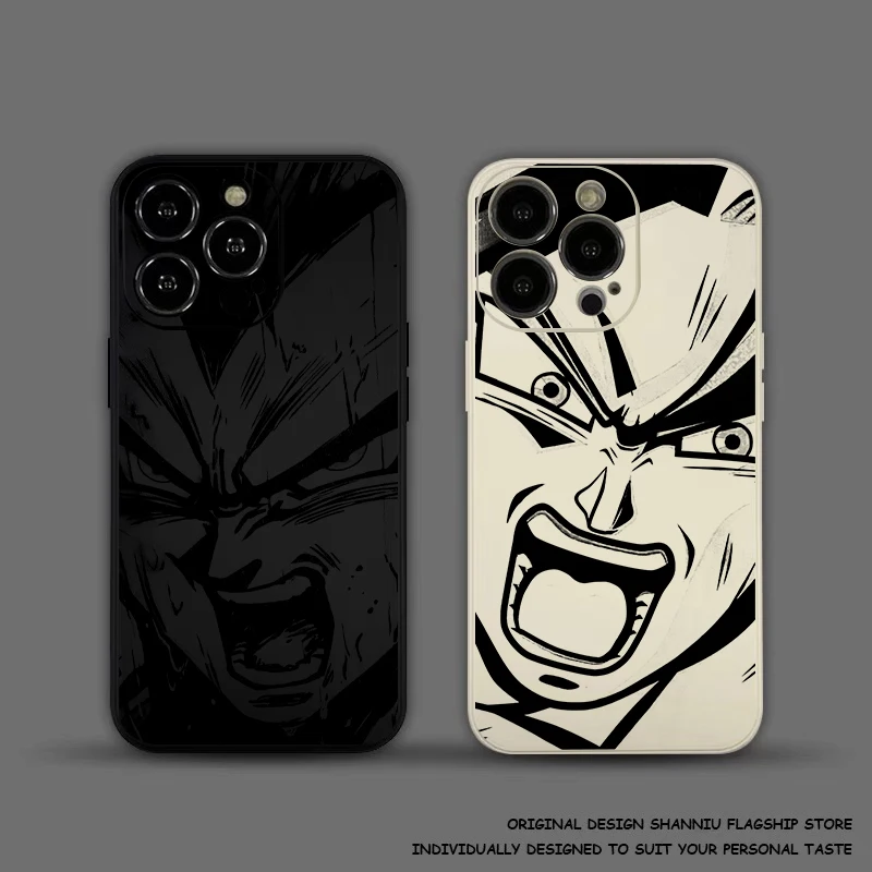 D-Dragons Balls V-Vegeta For iPhone 15 14 13 12 11 Pro Max Mini X XR XS Max 14 15 Plus Phone Case Funda Liquid Silicone Back